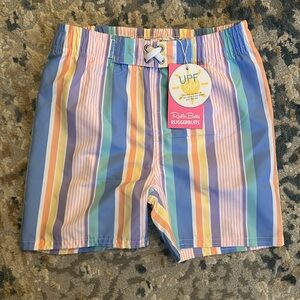 Rugged Butts size 6 striped swim trunks